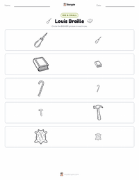 Louis Braille printable worksheet preview