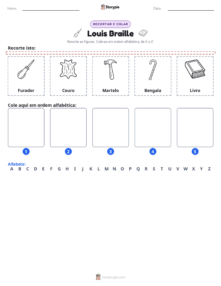 Recortar & Colar Alfabeto