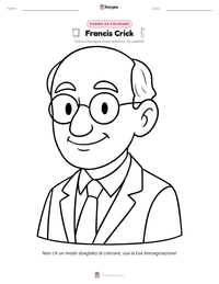 Anteprima della scheda stampabile di Francis Crick