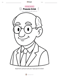 Francis Crick yazdırılabilir çalışma sayfası önizlemesi
