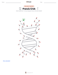 Anteprima della scheda stampabile di Francis Crick