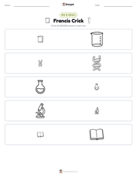 Francis Crick printable worksheet preview