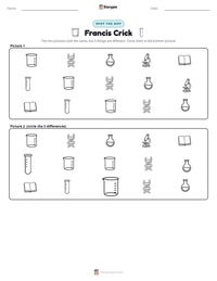 Francis Crick printable worksheet preview