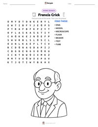 Francis Crick printable worksheet preview
