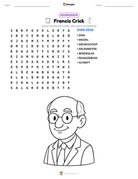 Francis Crick afdrukbare werkblad voorbeeld