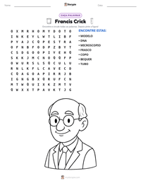 Prévia da folha de atividades imprimível Francis Crick