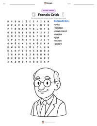 Francis Crick yazdırılabilir çalışma sayfası önizlemesi