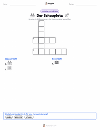 Schauplatz (Erzählung) druckbare Arbeitsblatt Vorschau