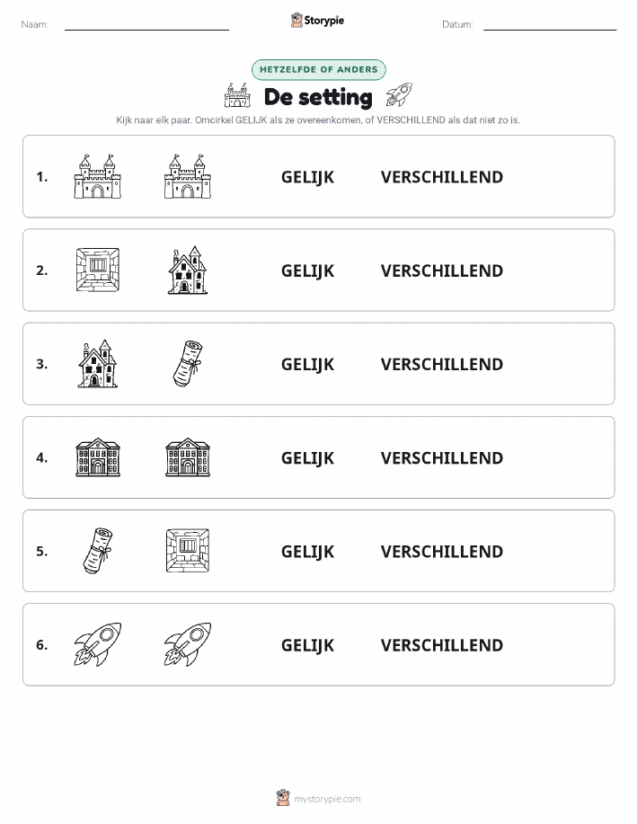 Zelfde of Verschillend