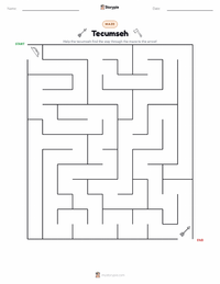 Tecumseh printable worksheet preview