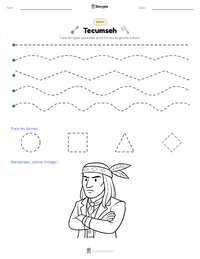 Aperçu de la feuille de travail imprimable Tecumseh