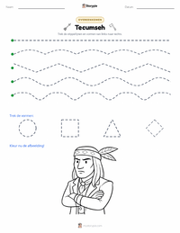 Tecumseh afdrukbare werkblad voorbeeld