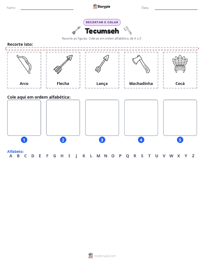 Recortar & Colar Alfabeto