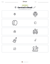 Carnival in Brazil printable worksheet preview