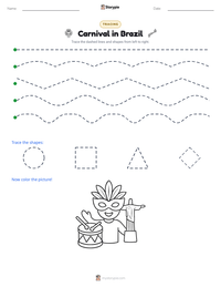 Carnival in Brazil printable worksheet preview