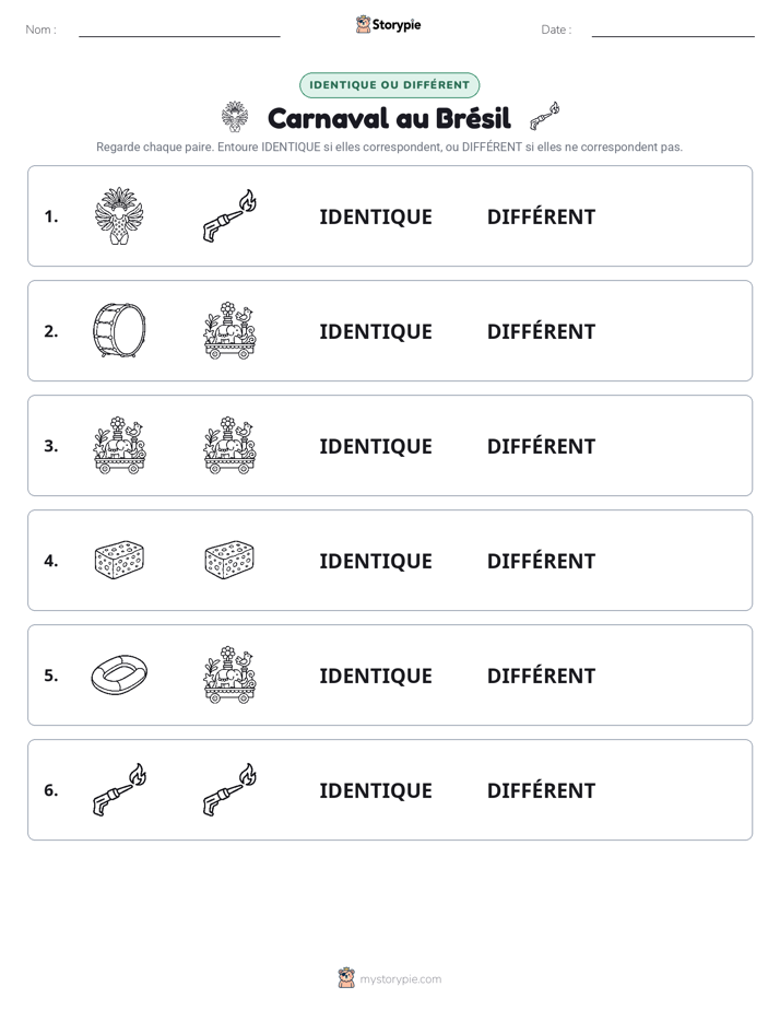 Identique ou Différent