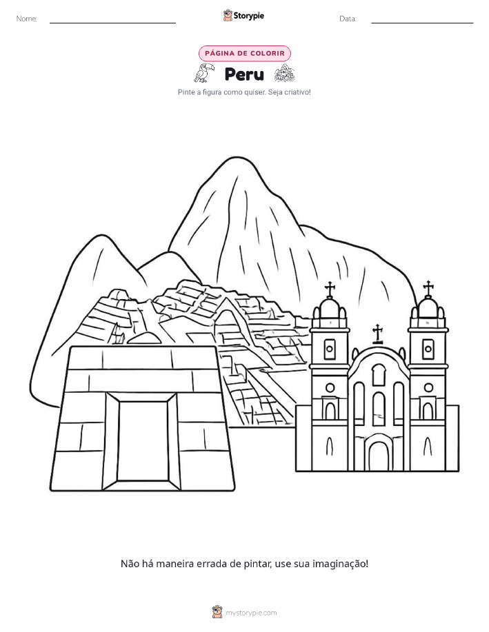 Página para colorir