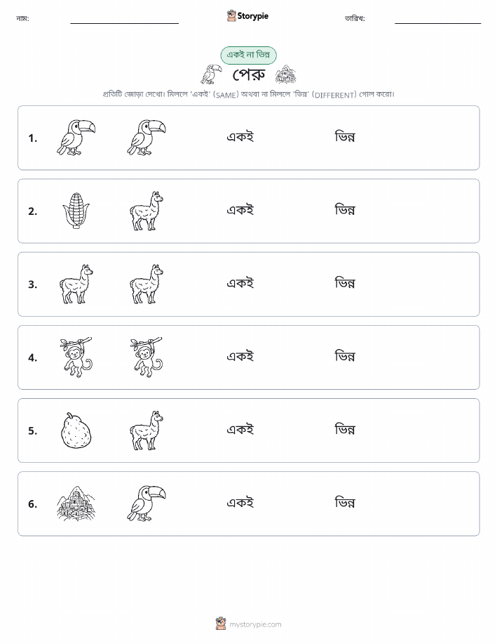 একই বা ভিন্ন