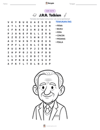 Prabaca lembar kerja cetak J.R.R. Tolkien