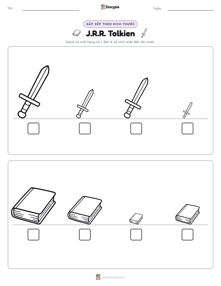 Thứ Tự Kích Thước