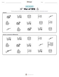 War of 1812 printable worksheet preview