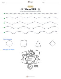 War of 1812 printable worksheet preview