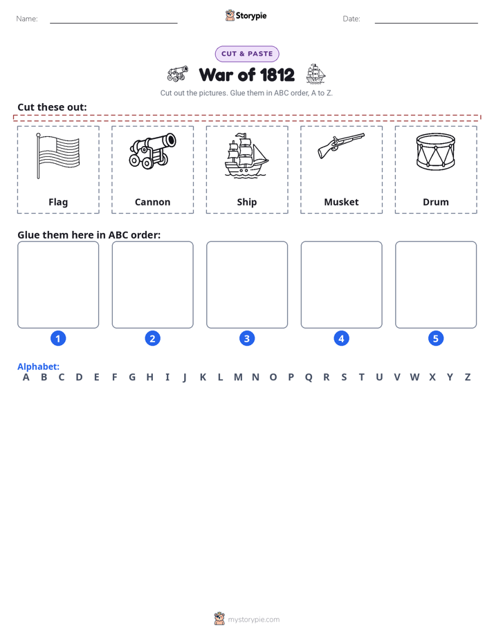 Cut & Paste Alphabet