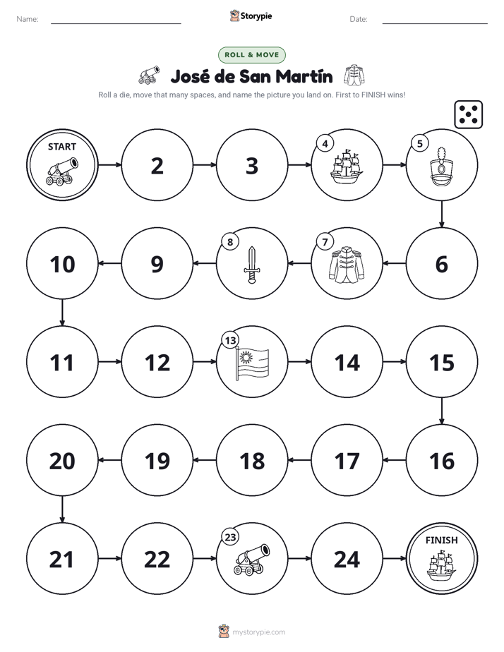 Roll & Move Game