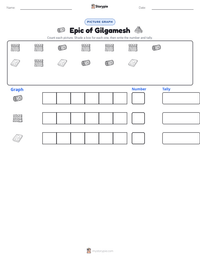 Epic of Gilgamesh printable worksheet preview