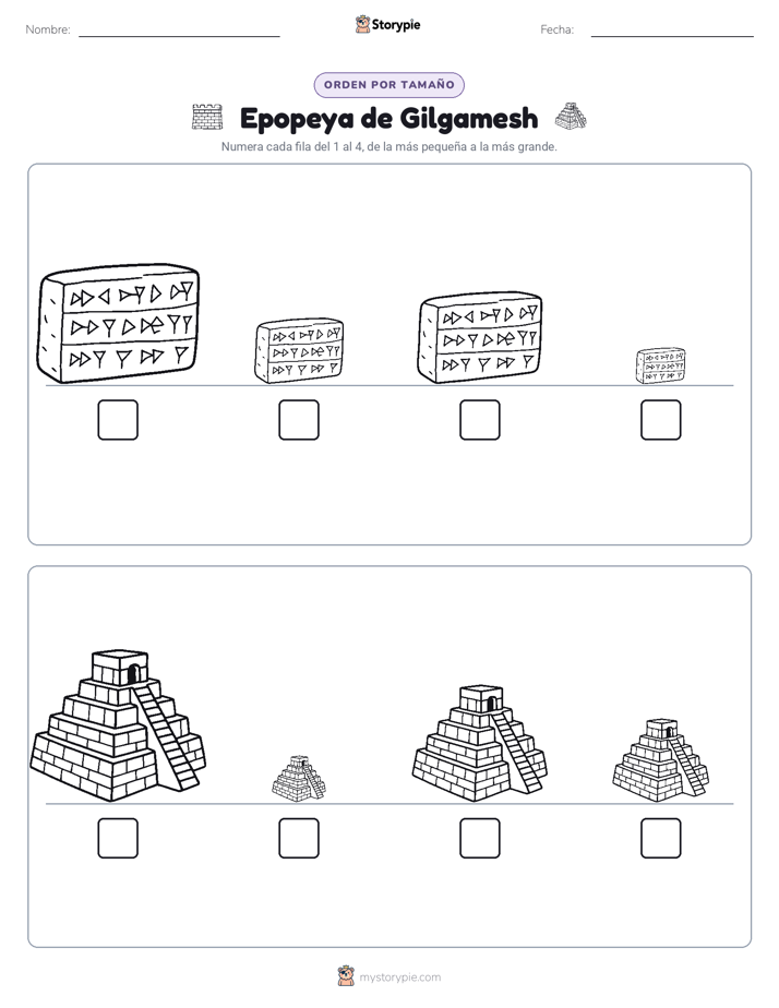 Orden de Tamaños