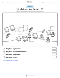 Grimm Kardeşler yazdırılabilir çalışma sayfası önizlemesi