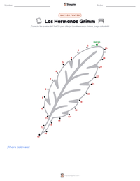 Vista previa de la hoja de trabajo imprimible de Los Hermanos Grimm