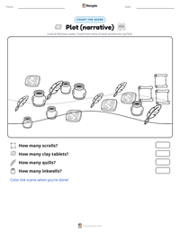 Plot (narrative) printable worksheet preview