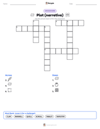 Plot (narrative) printable worksheet preview