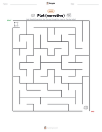 Plot (narrative) printable worksheet preview