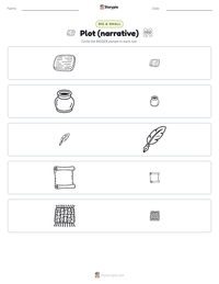 Plot (narrative) printable worksheet preview