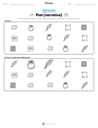 Plot (narrative) printable worksheet preview