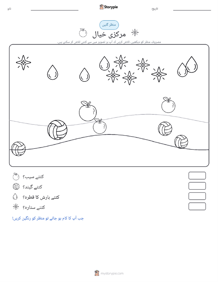 گنتی کا منظر