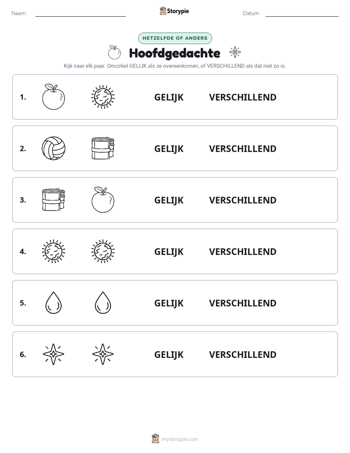 Zelfde of Verschillend