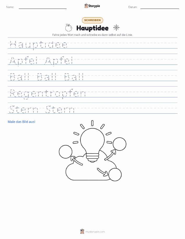 Schreibübung