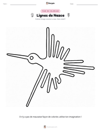 Aperçu de la feuille de travail imprimable Lignes de Nazca
