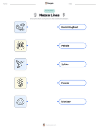 Nazca Lines printable worksheet preview
