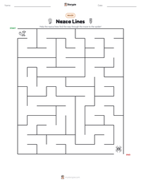 Nazca Lines printable worksheet preview