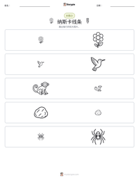 纳斯卡线条 可打印工作表预览