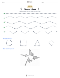 Nazca Lines printable worksheet preview