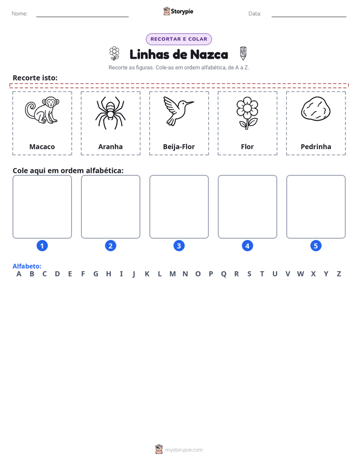 Recortar & Colar Alfabeto