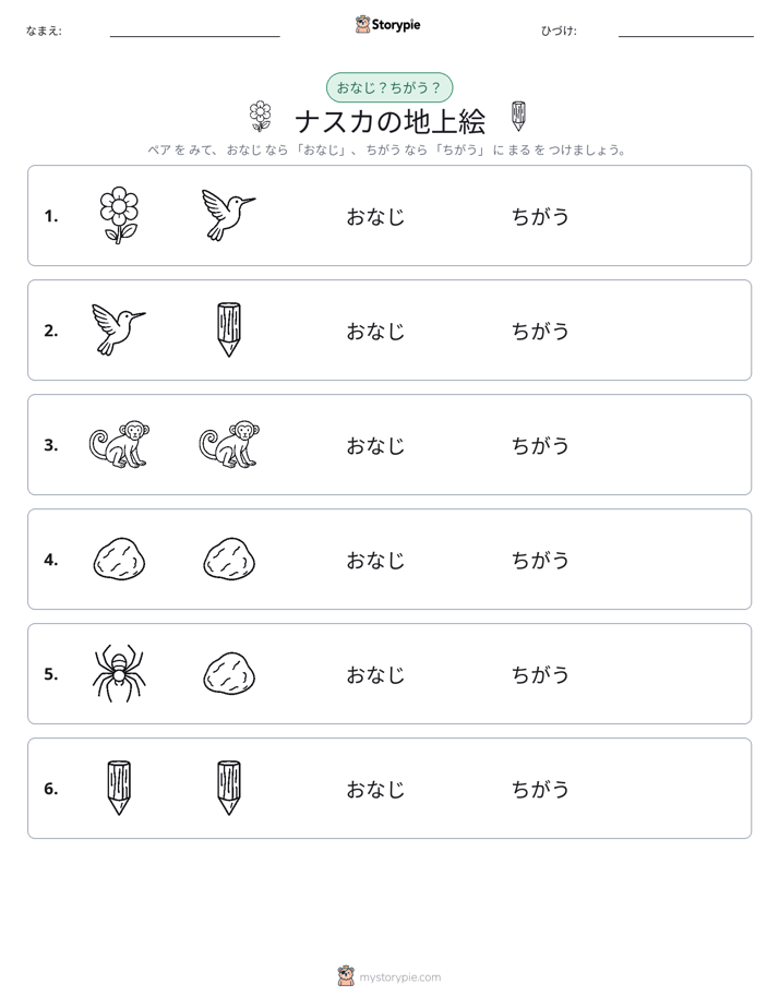同じか違うか