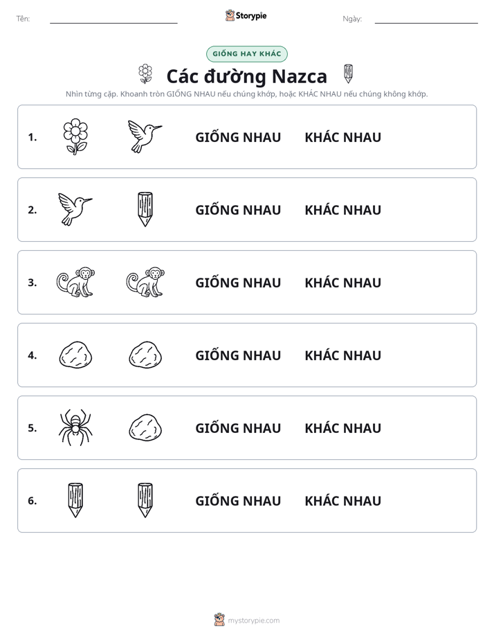 Giống Hay Khác