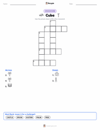 Cuba printable worksheet preview