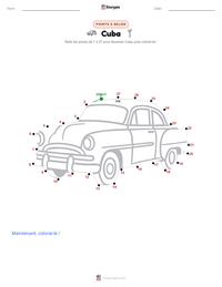 Aperçu de la feuille de travail imprimable Cuba